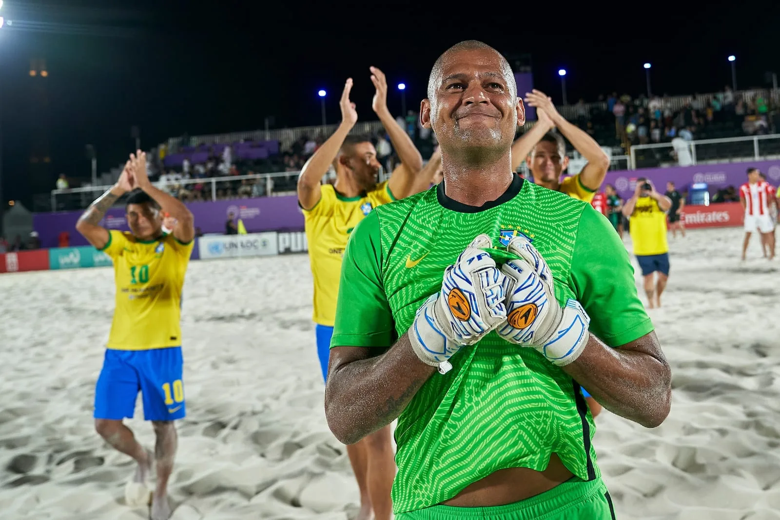 Capixaba Mão completa 380 jogos pela Seleção Brasileira de Beach Soccer