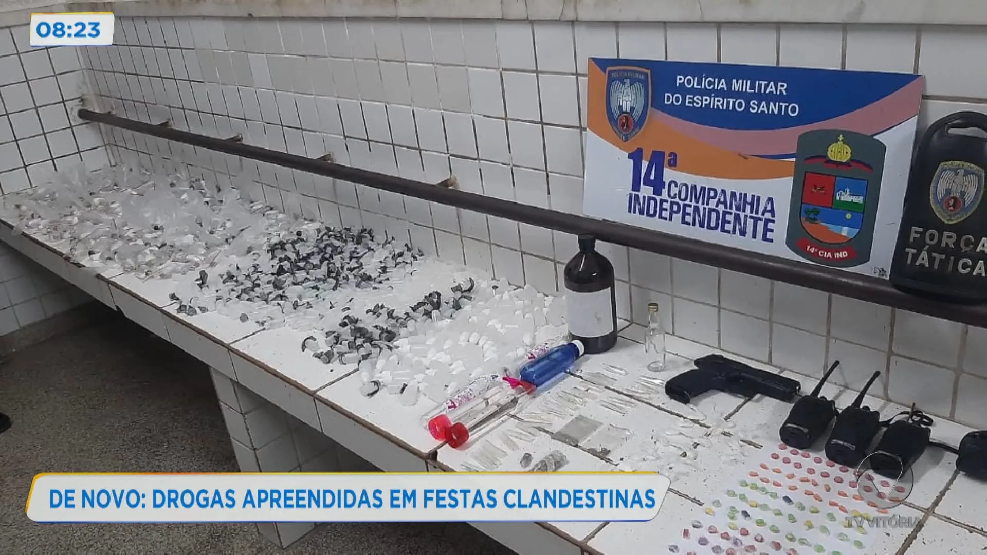 Drogas são apreendidas em festas clandestinas neste fim de semana