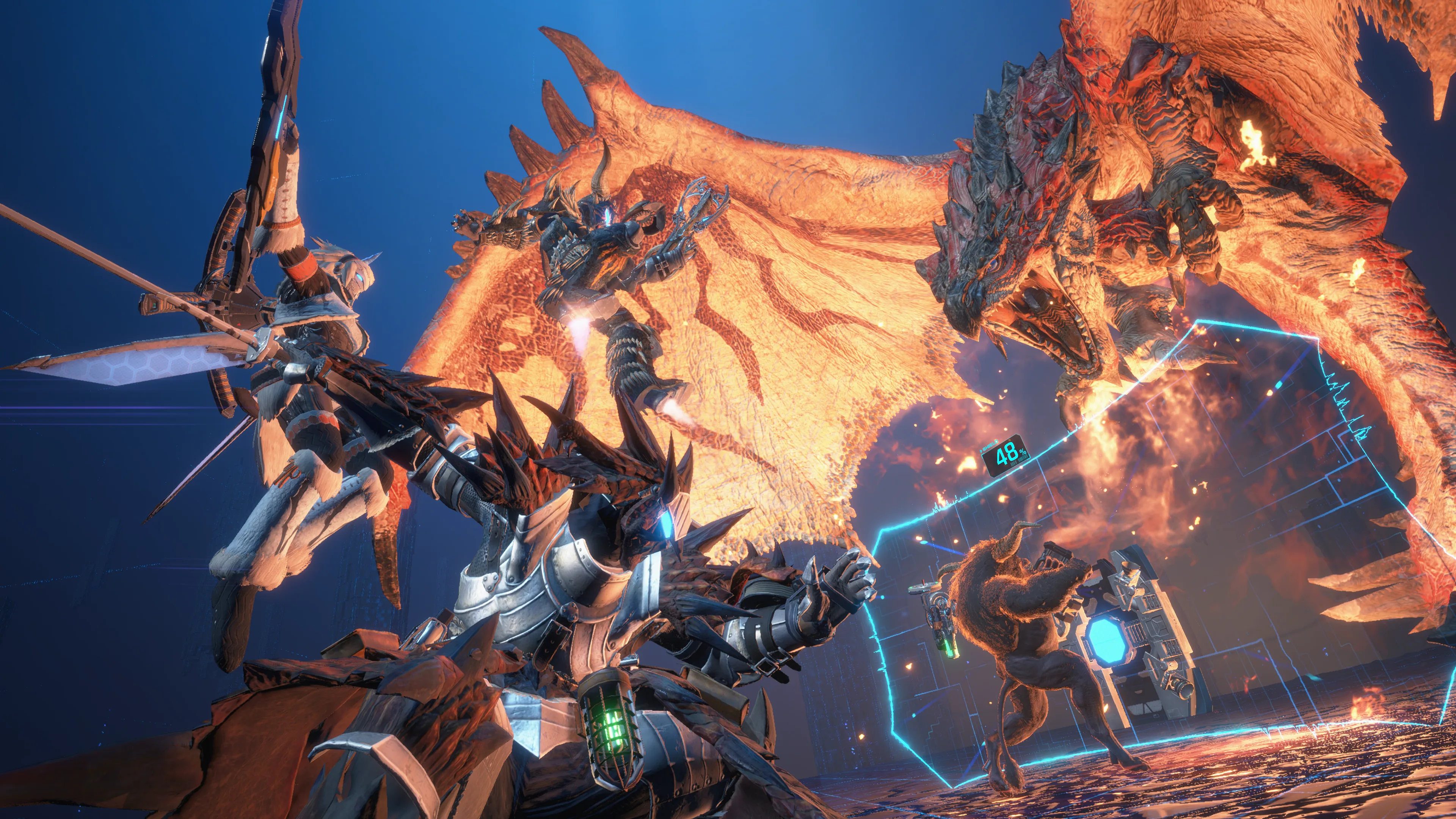 Monster Hunter invade Exoprimal com uma luta contra Rathalos