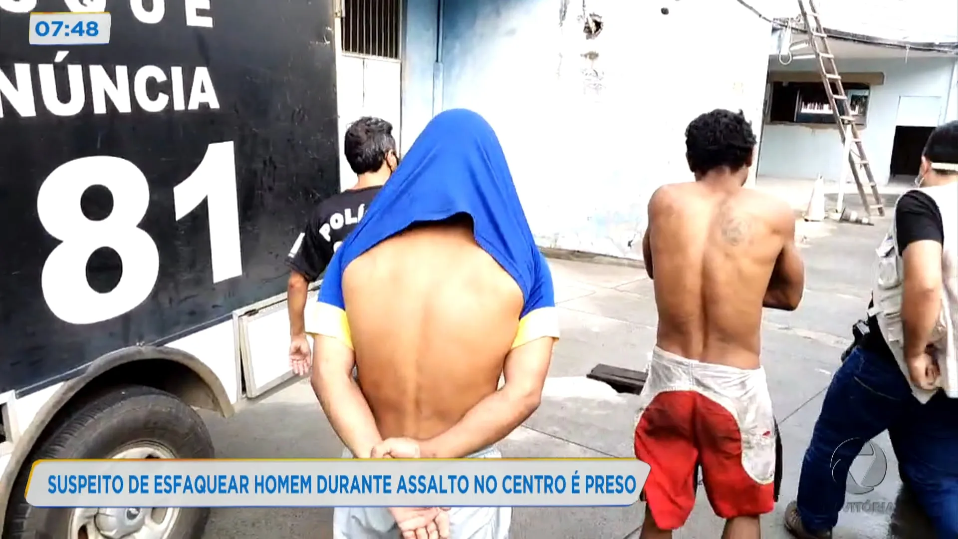 Suspeito de esfaquear homem em assalto no Centro é preso