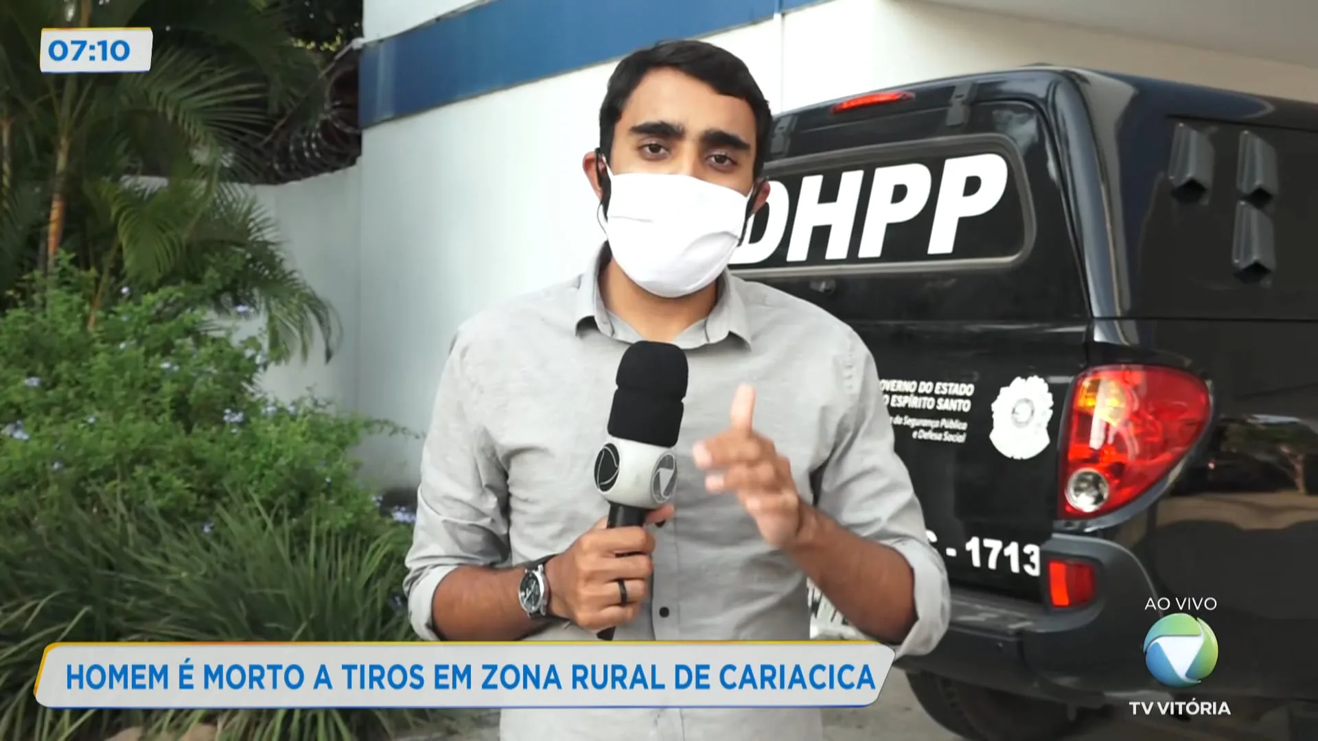 Homem é morto a tiros em zona rural de Cariacica