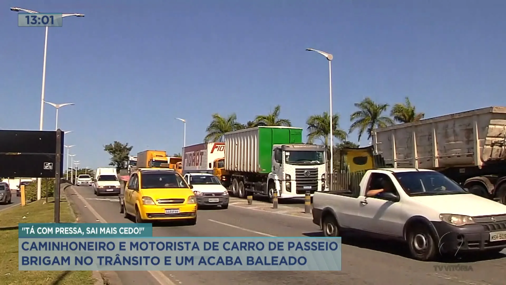 Homem é baleado durante uma briga de trânsito, na Serra