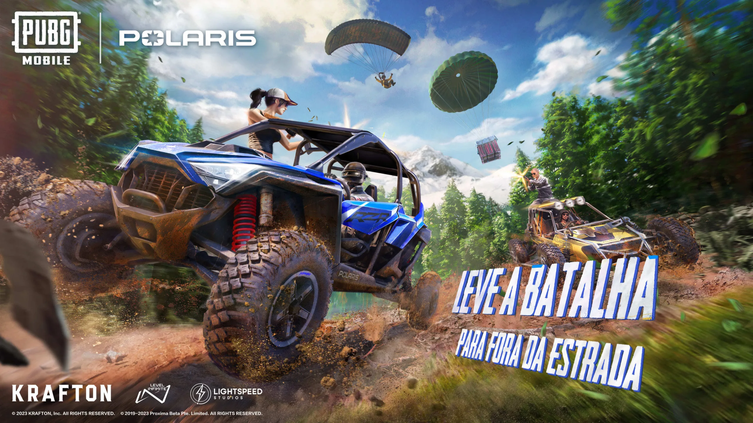 PUBG MOBILE e Polaris anunciam parceria para trazer seus veículos ao jogo