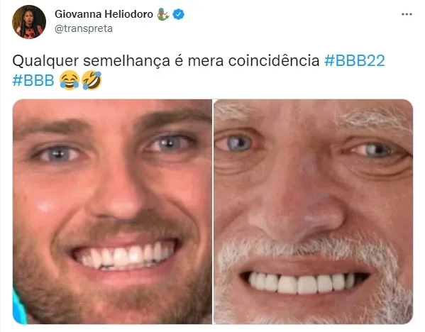 BBB 22: capixaba Lucas é comparado a meme de idoso "rindo de nervoso"