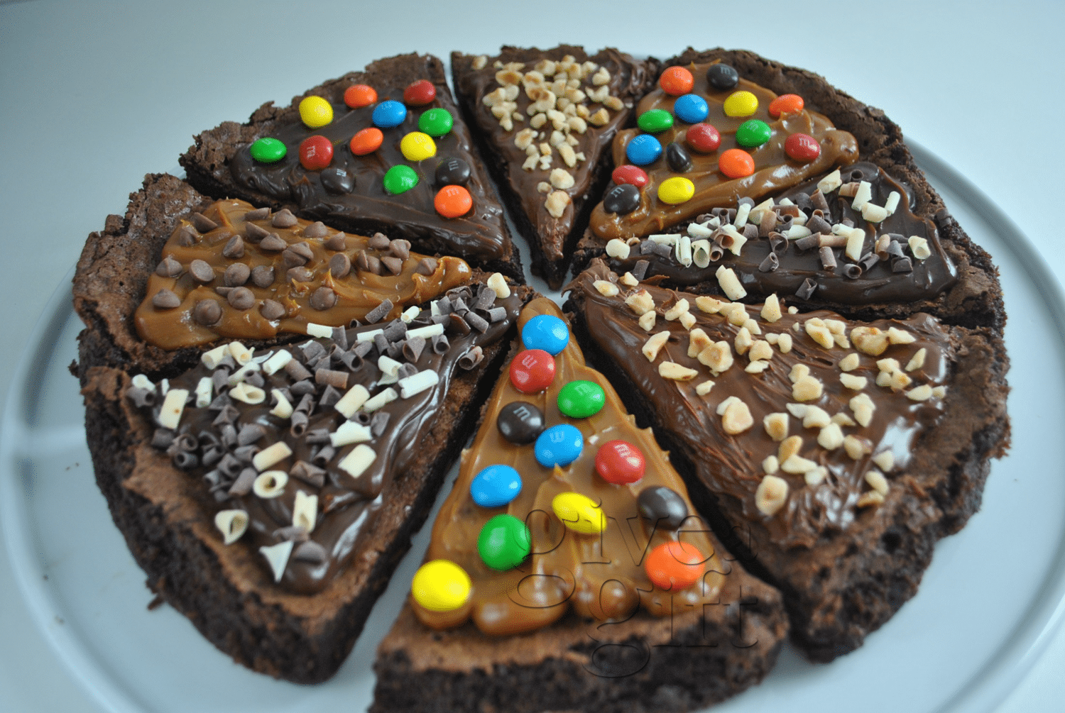 Receita de pizza de brownie