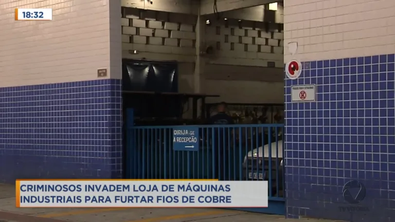 Ladrões invadem depósito de máquinas para furtar fios elétricos