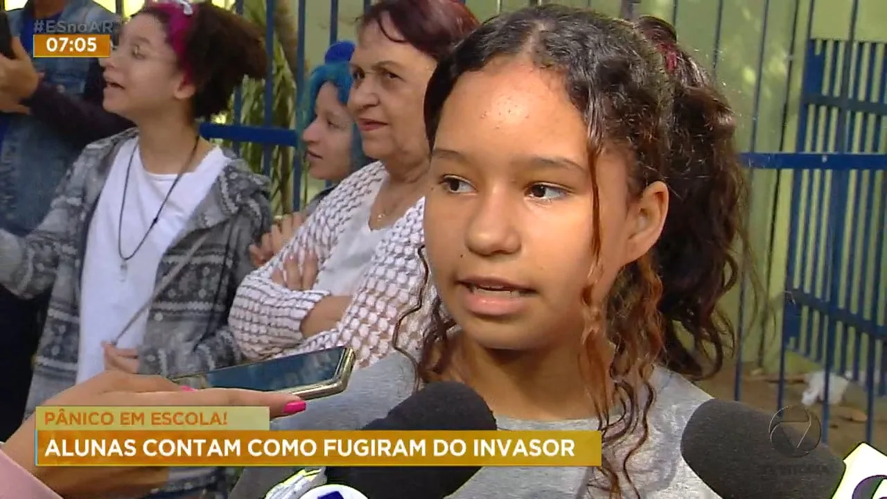 Invasão em escola: alunos relatam momentos de terror