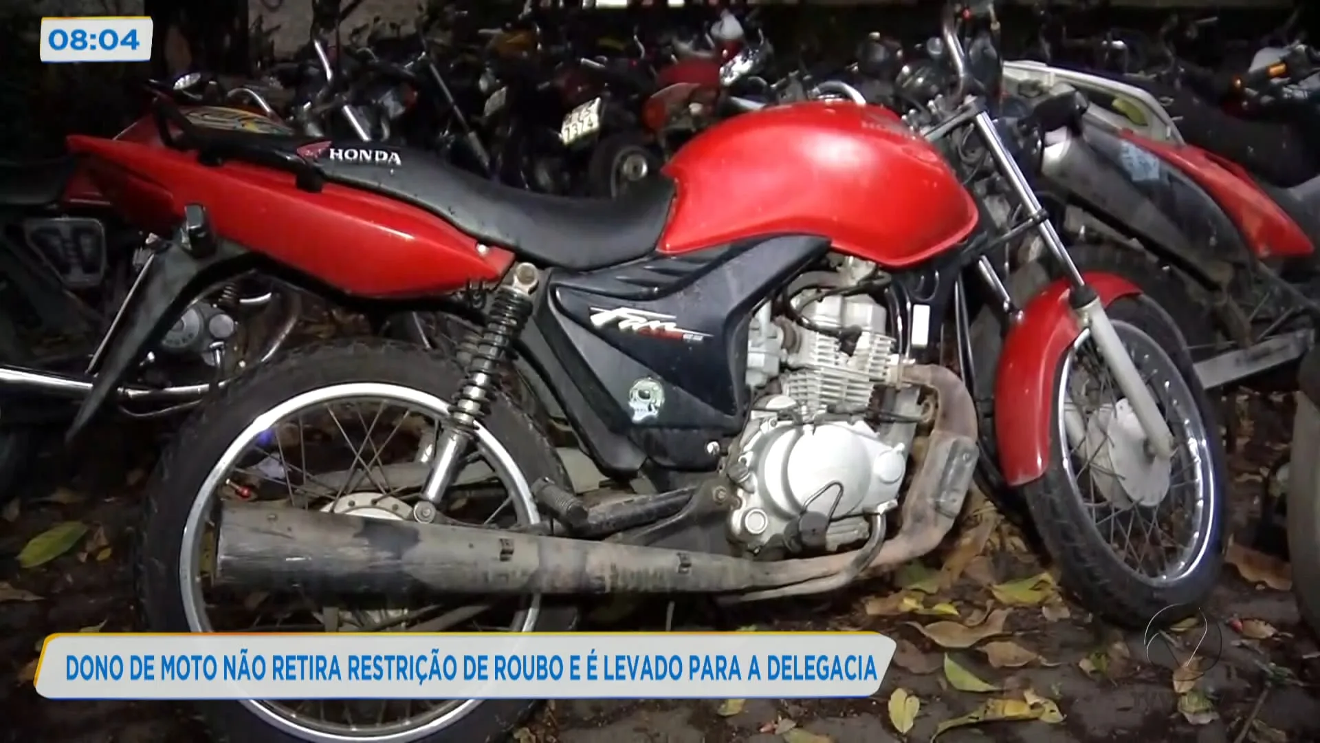 Dono de moto não retira restrição de roubo e é levado para delegacia