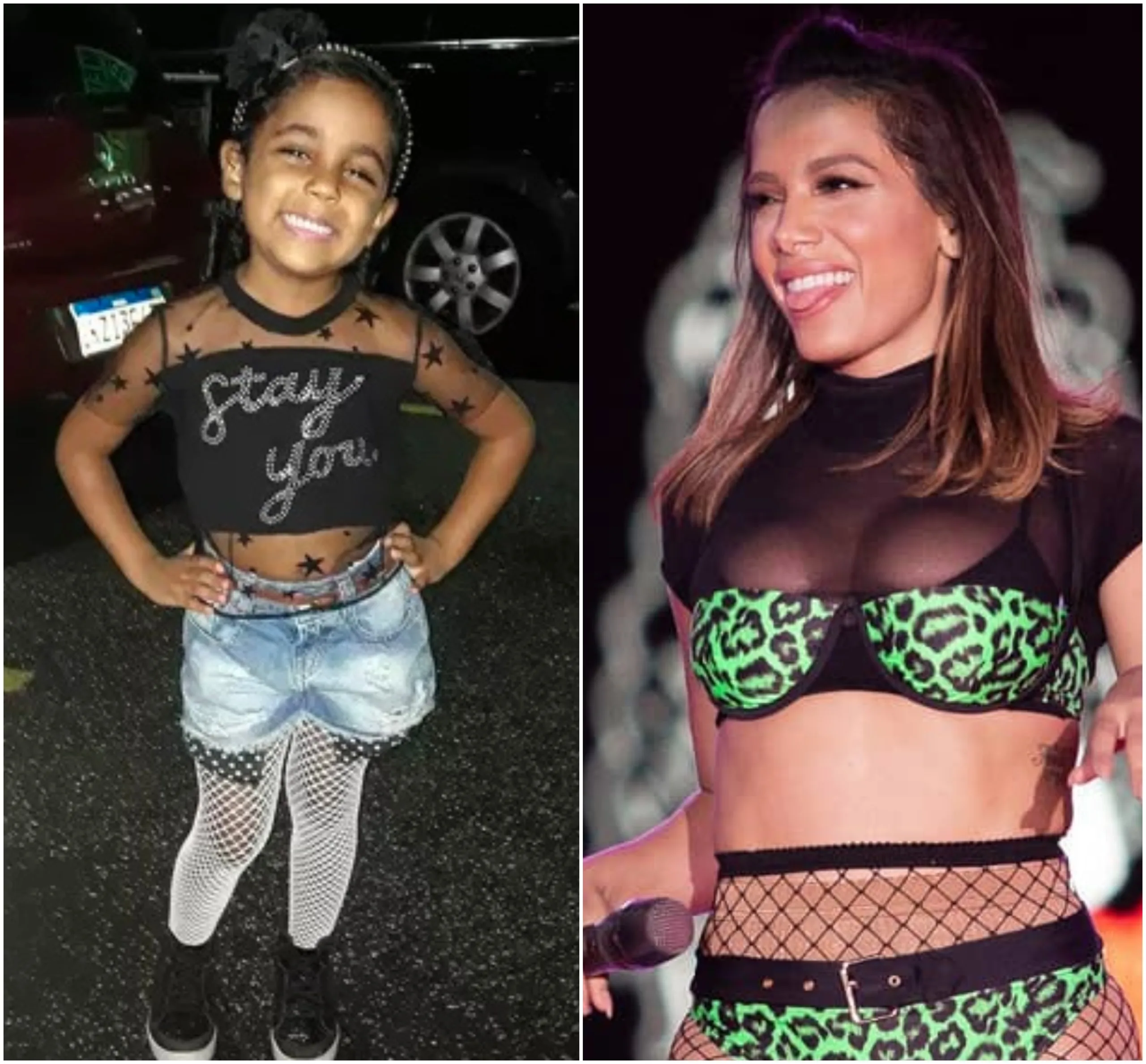 Sobrinha de Anitta se veste como a tia e derrete o coração dos fãs