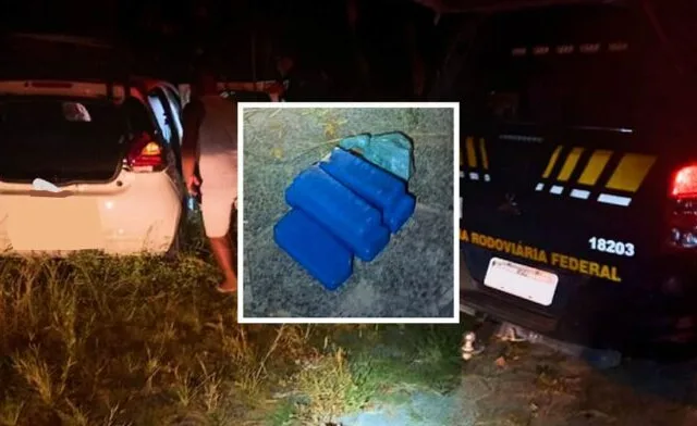 Homem é preso ao fugir da PRF e bater carro em árvore em São Mateus