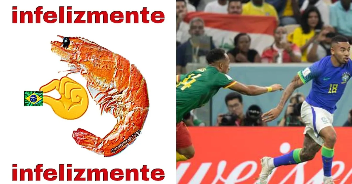 "Seleção que dorme, Camarões leva": veja os memes após a derrota do Brasil na Copa