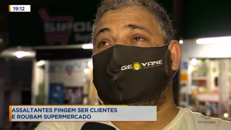 Assaltantes disfarçam como clientes para assaltar supermercado
