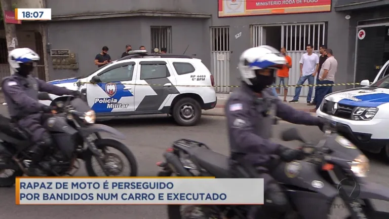 Bandidos perseguem, atiram e matam motociclista na Serra