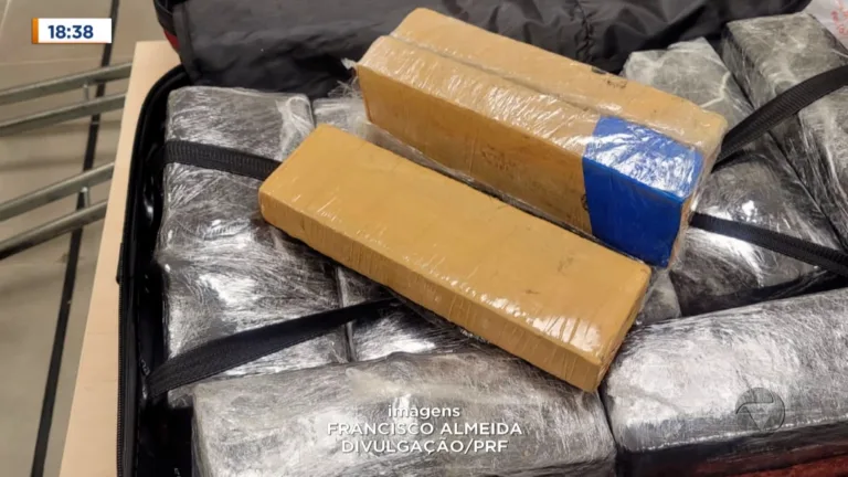 Jovem é presa com mais de 15kg de maconha