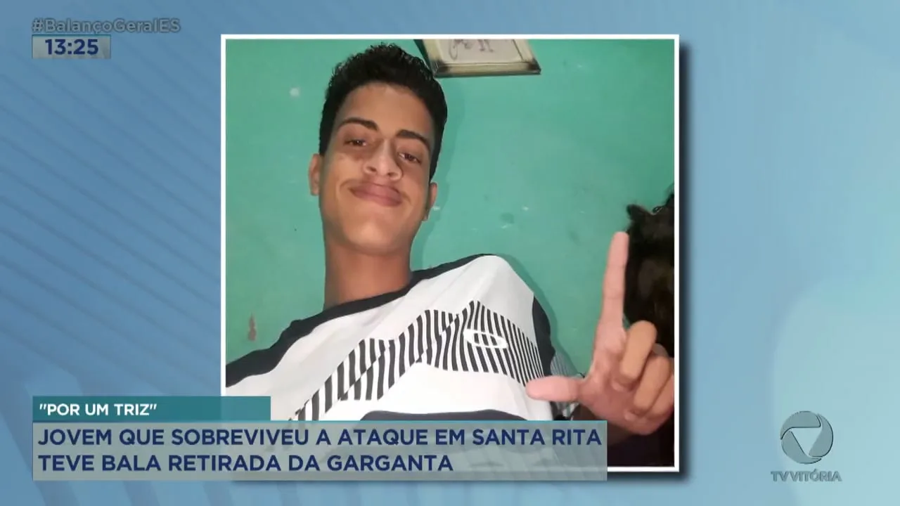 Jovem que sobreviveu a ataque teve bala retirada da garganta