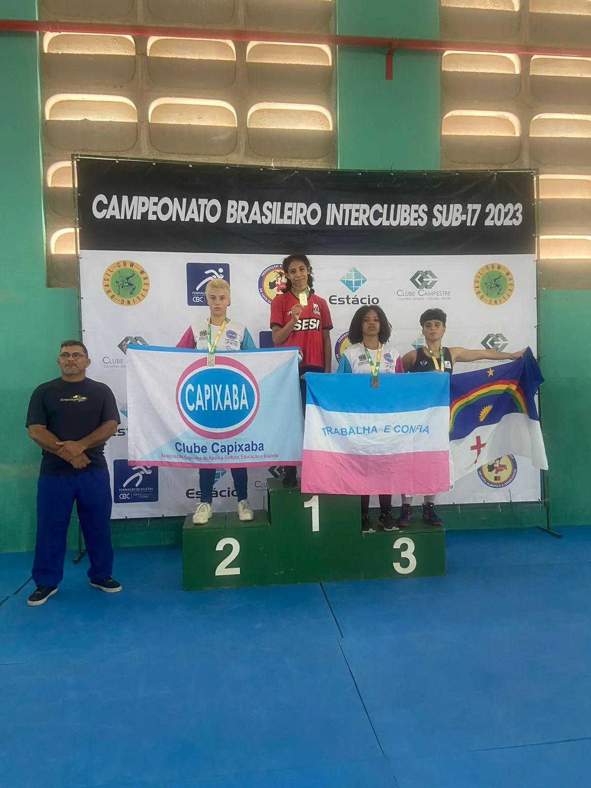 Capixabas brilham em Campeonato Brasileiro de Wrestling Sub-17