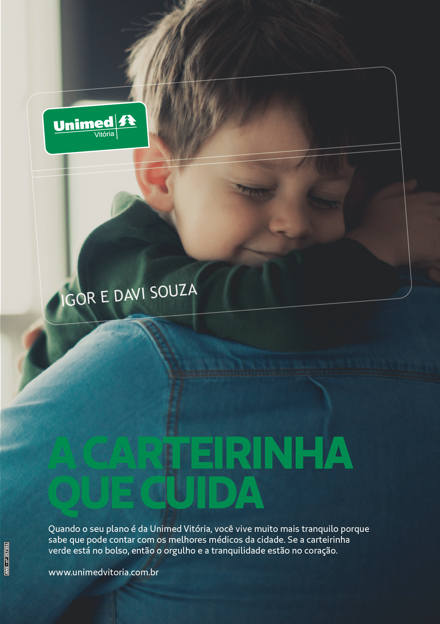 A carteirinha, símbolo do jeito de cuidar da Unimed Vitória