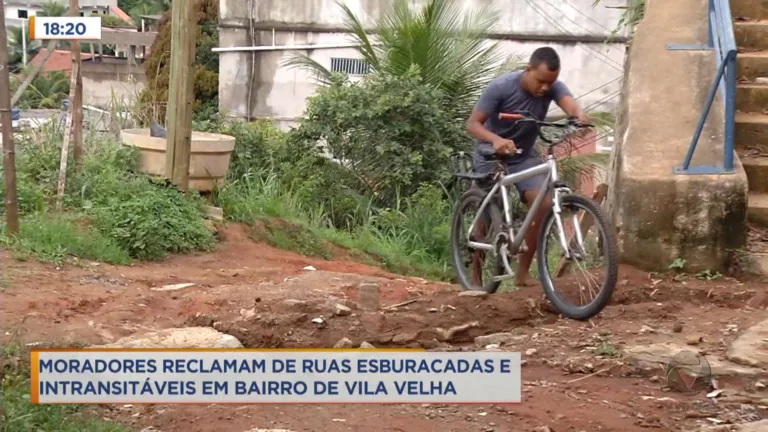 Comunidade reclama de não ter nem ruas em que carros possam passar