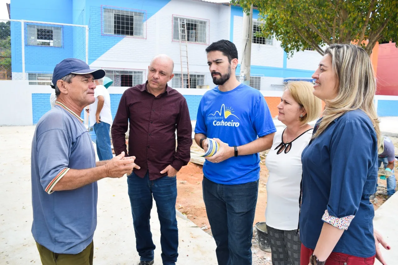 Prefeito visita obras na região do próximo Transforma Cachoeiro