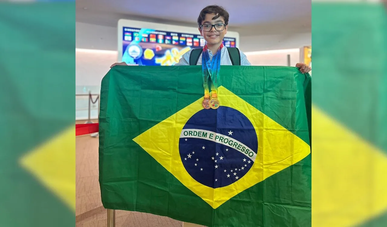 Aluno da Escola Americana de Vitória é ouro em olimpíada internacional