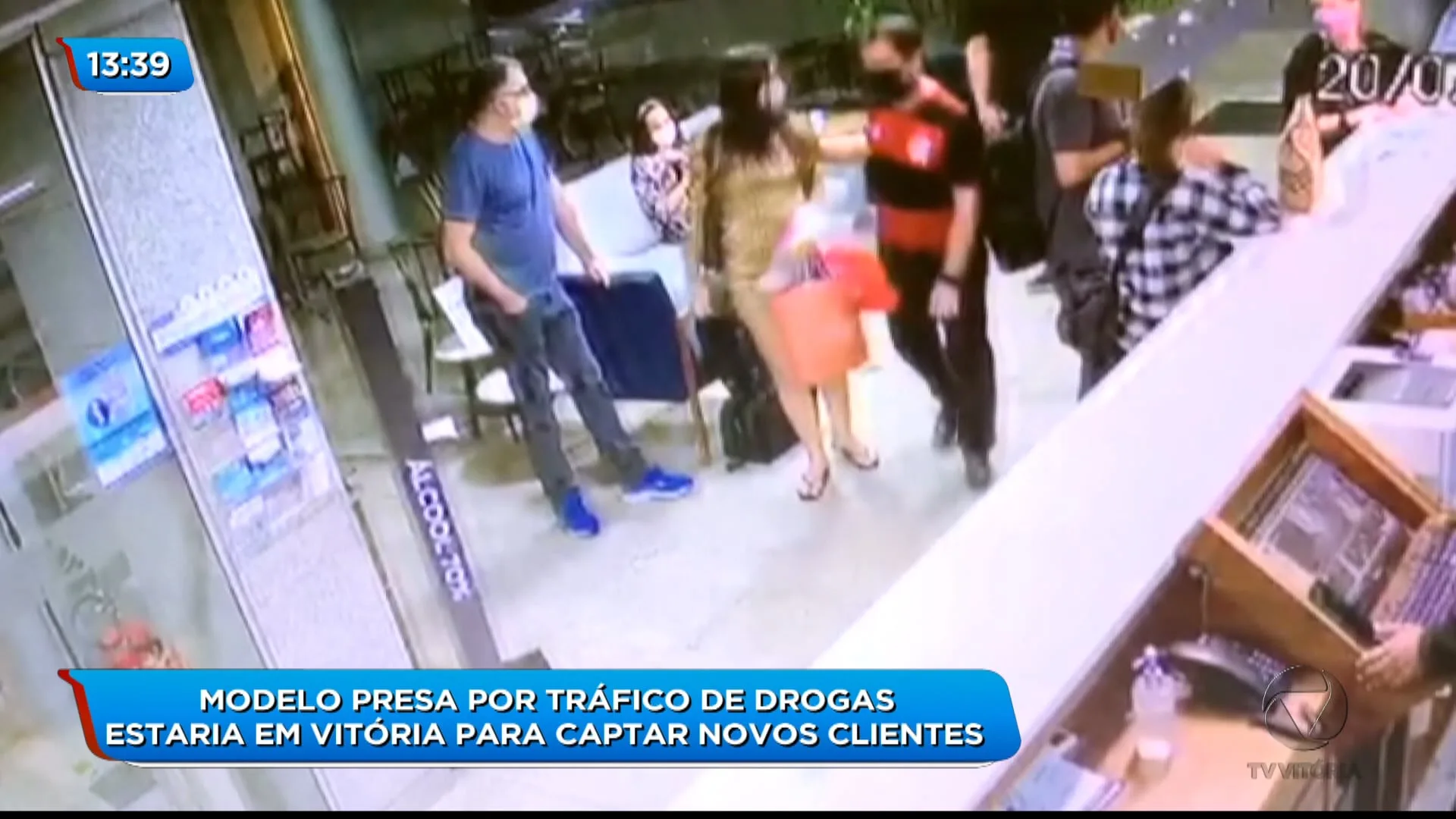 Modelo é presa em hotel de luxo de Vitória