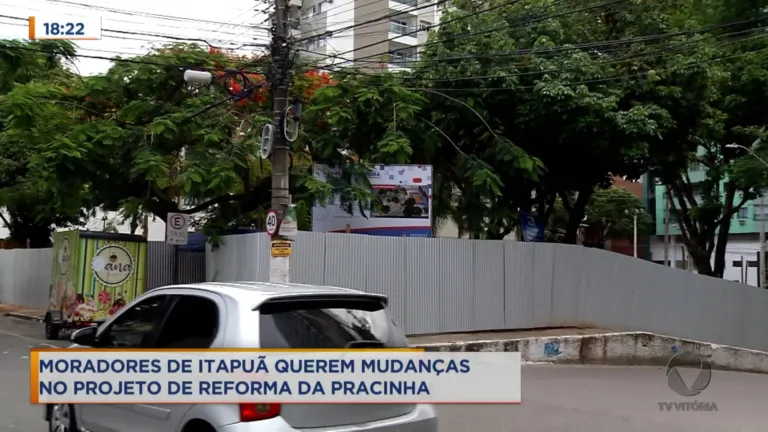 Moradores querem mudanças em reforma de pracinha em Vila Velha