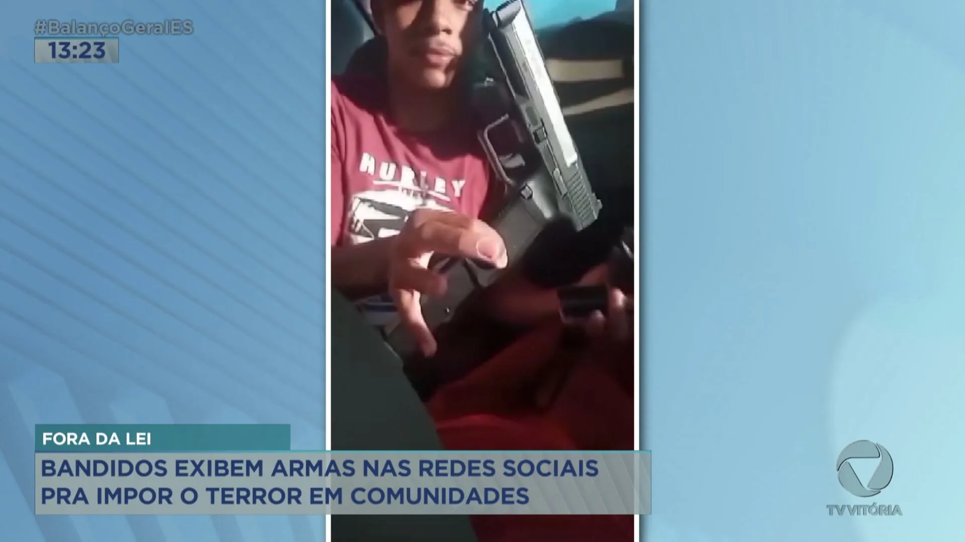 Vídeo mostra bandidos exibindo armas nas redes sociais