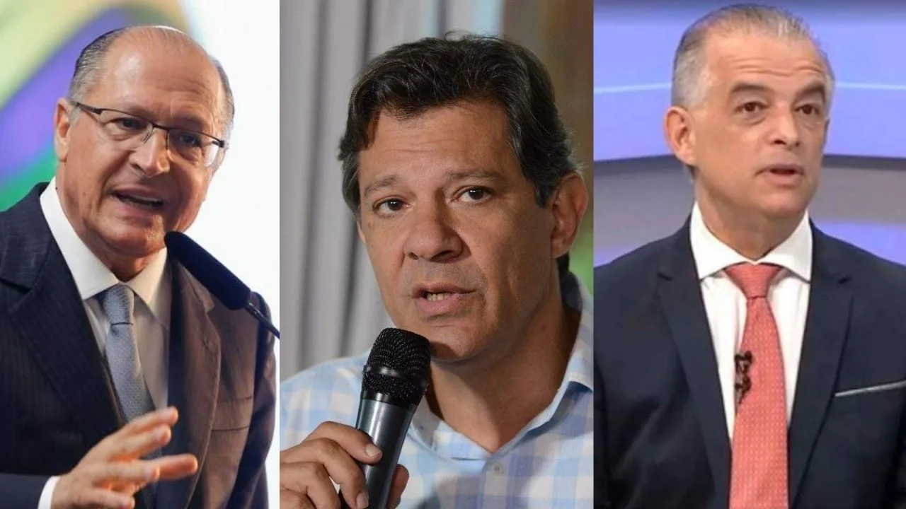 Alckmin, Haddad e França lideram disputa para o governo de São Paulo