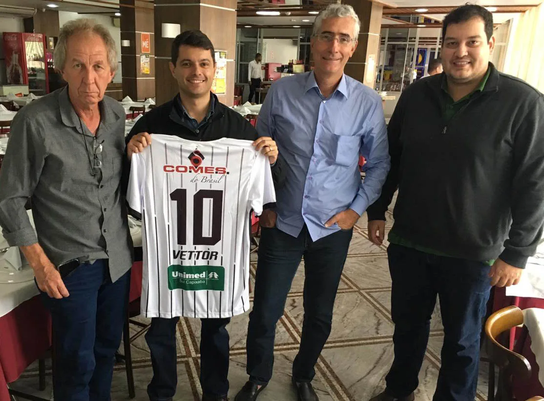 Estrela recebe visita do presidente da Federação Capixaba de Futebol