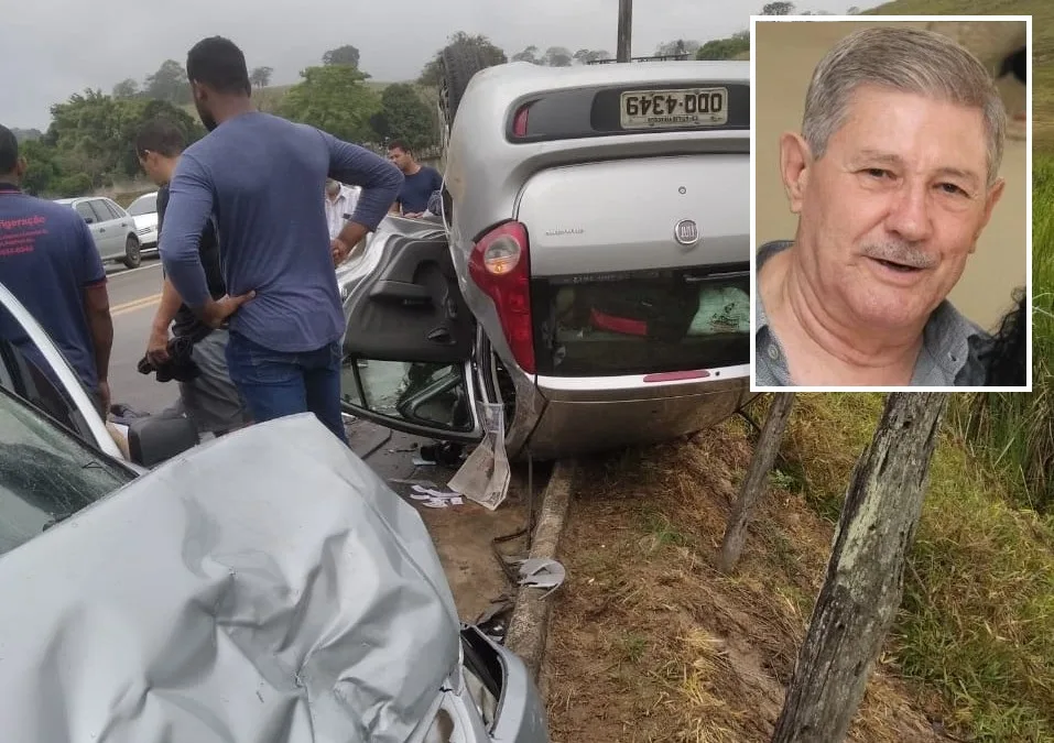 Homem morre em batida entre dois carros em rodovia de Cachoeiro de Itapemirim