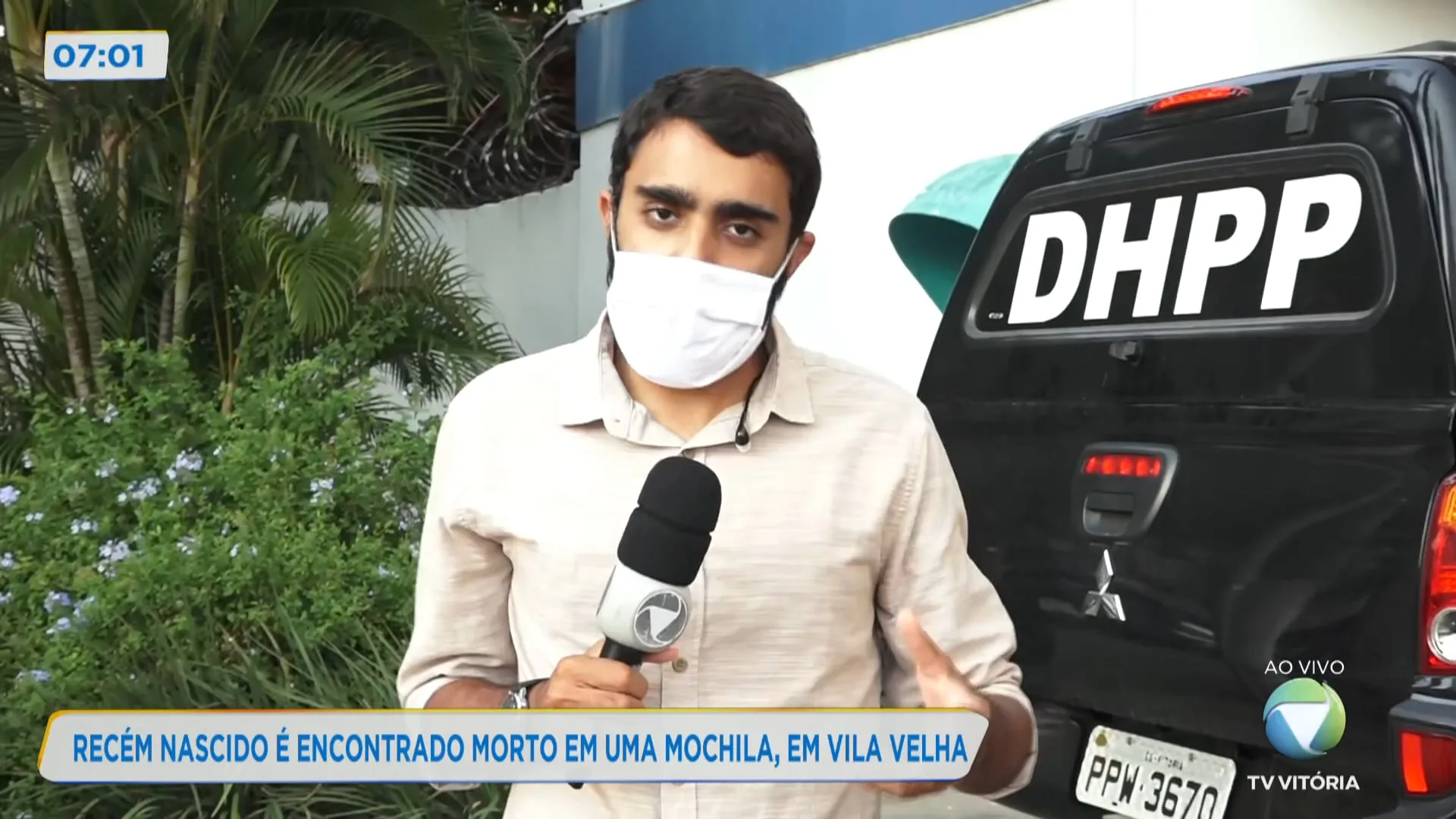 Recém nascido é encontrado morto em uma mochila, em Vila Velha