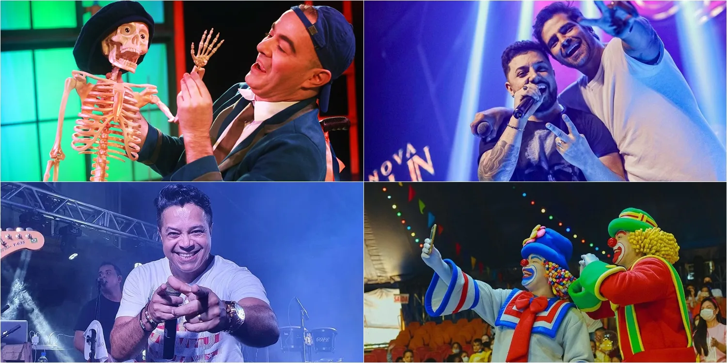 Teatro, circo, shows gratuitos e feijoada. Confira a programação para curtir neste domingo