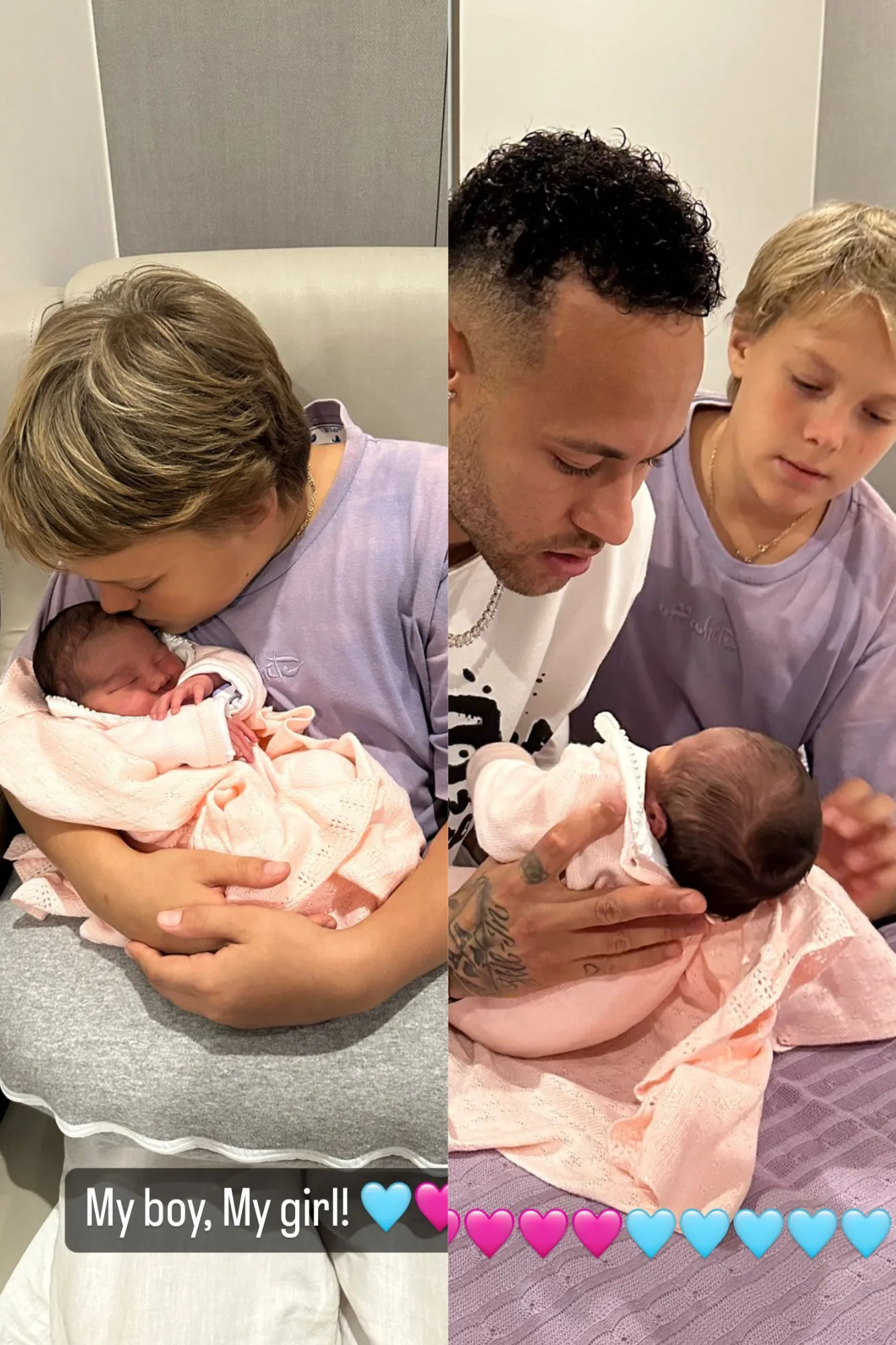 Irmã de Neymar mostra momento fofo entre jogador e os filhos