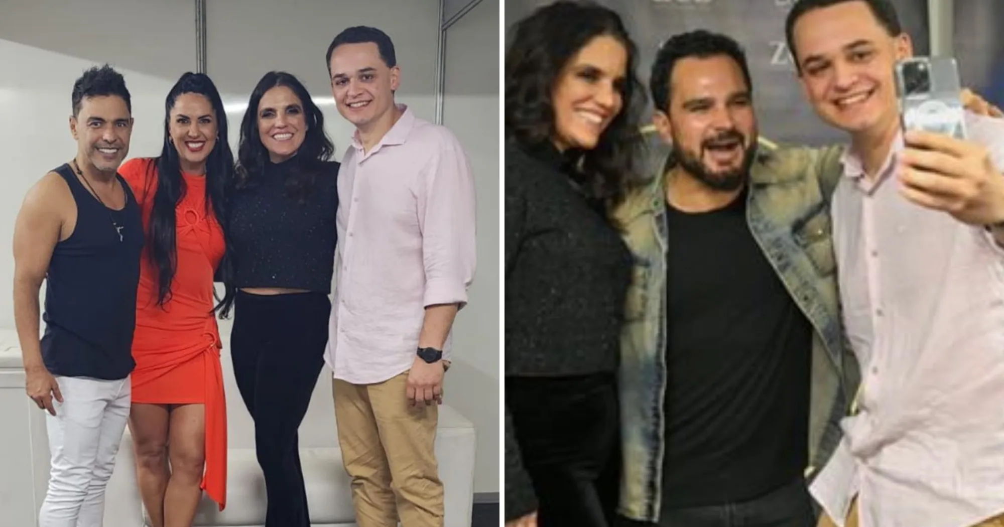 Prefeito de Vitória, Pazolini aparece com Zezé Di Camargo e Luciano, Graciele e famosos em shows