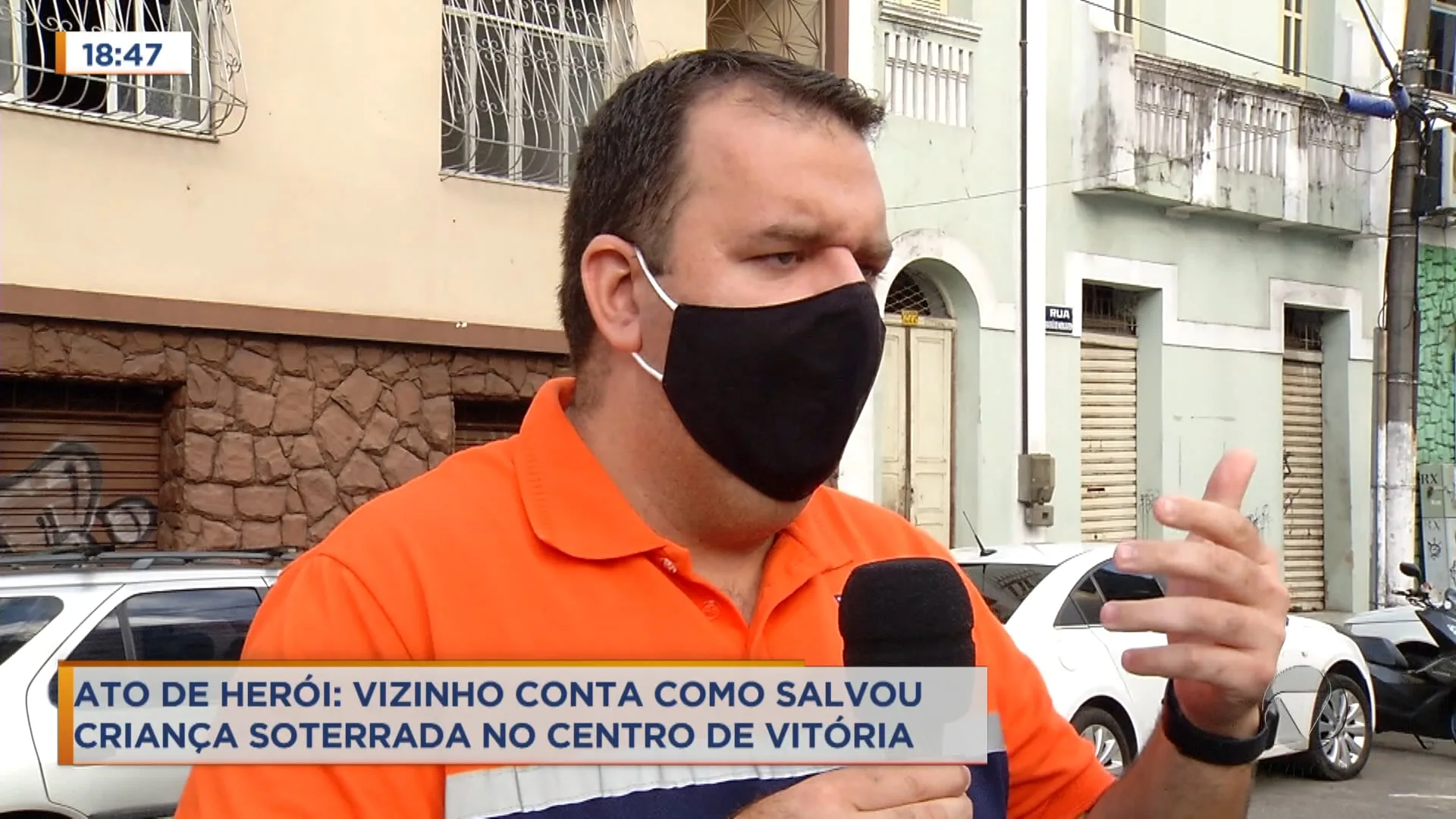 Ato de herói: vizinho conta como salvou criança soterrada