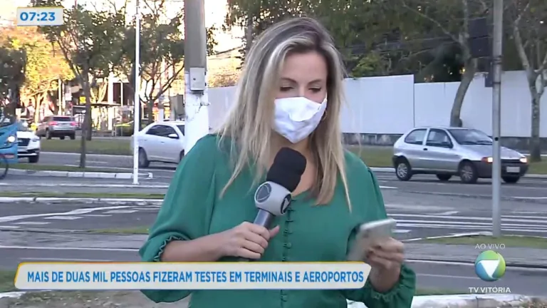 Mais de duas mil pessoas testadas em terminais e aeroporto