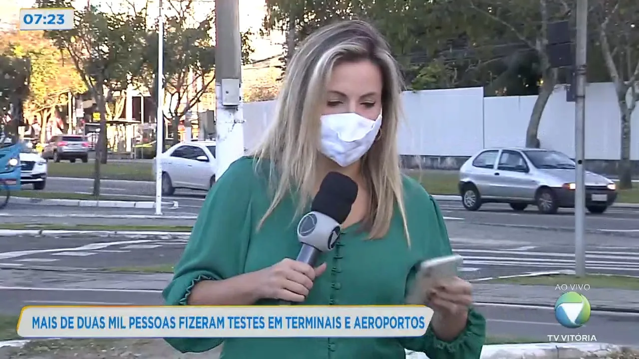 Mais de duas mil pessoas testadas em terminais e aeroporto