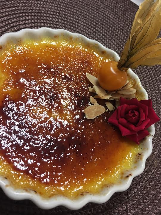 Creme brulée de baunilha