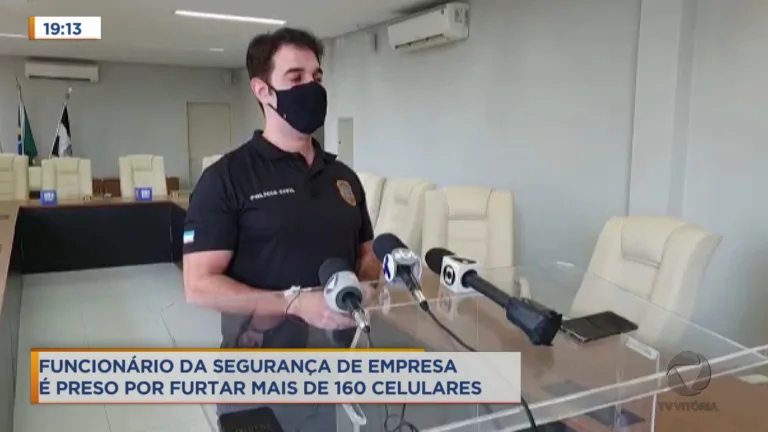 Suspeito furtou 162 celulares de última geração em distribuidora