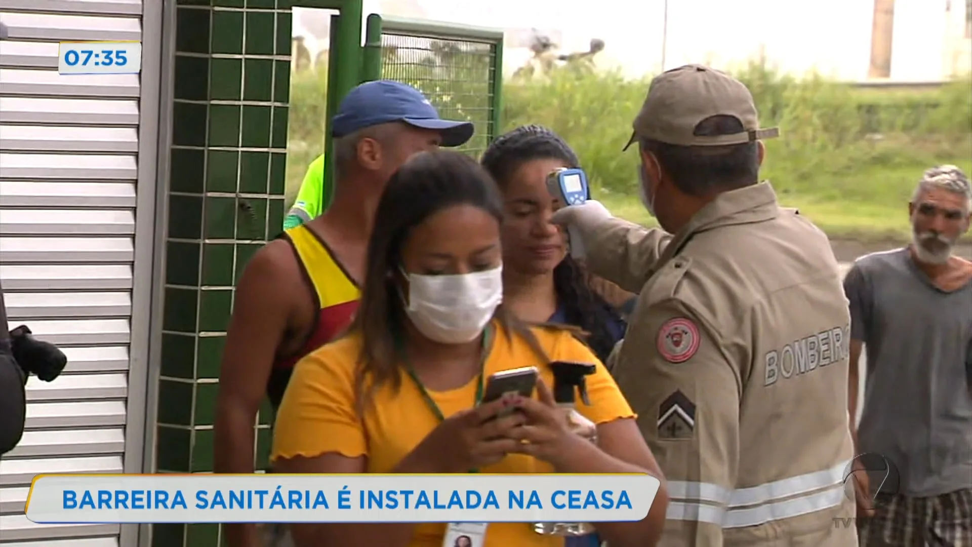 Barreira sanitária é instalada na Ceasa