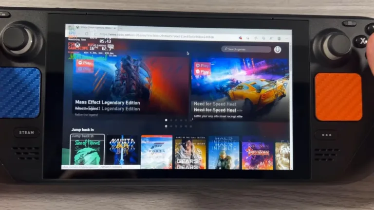 Steam Deck está rodando o Xbox Game Pass incluindo a Xbox Cloud Gaming