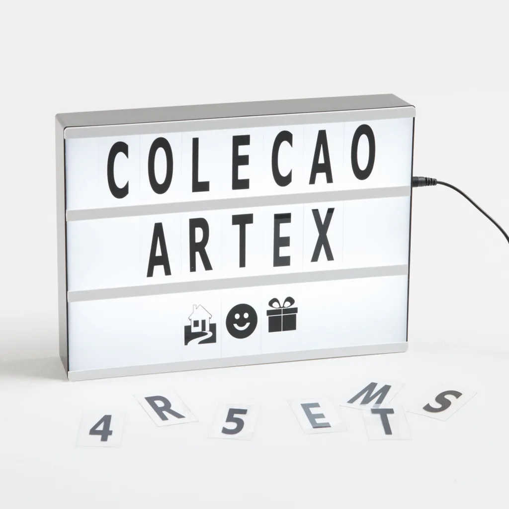 LUMINÁRIA MULTI MIX FRASE DECORATIVA_ARTEX