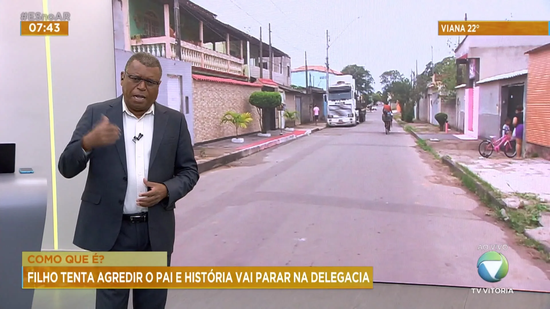 Filho tenta agredir o pai e história termina na delegacia