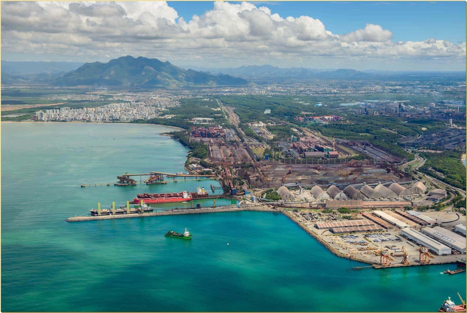 Vista aérea do Complexo de Tubarão. Foto: Mosaico Imagem