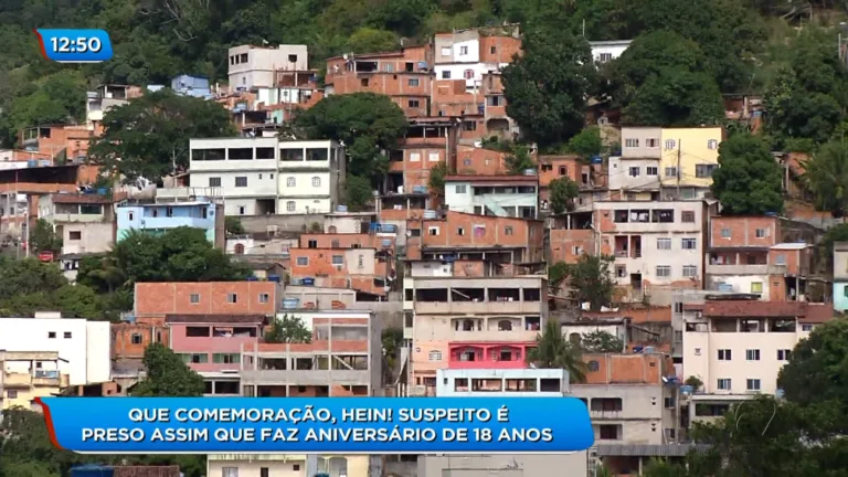 Suspeito foi preso um dia depois do aniversário de 18 anos