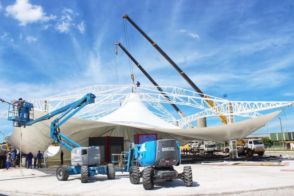 Terminal de Itaparica terá cobertura semelhante a do Maracanã; obra deve ser entregue no final do mês