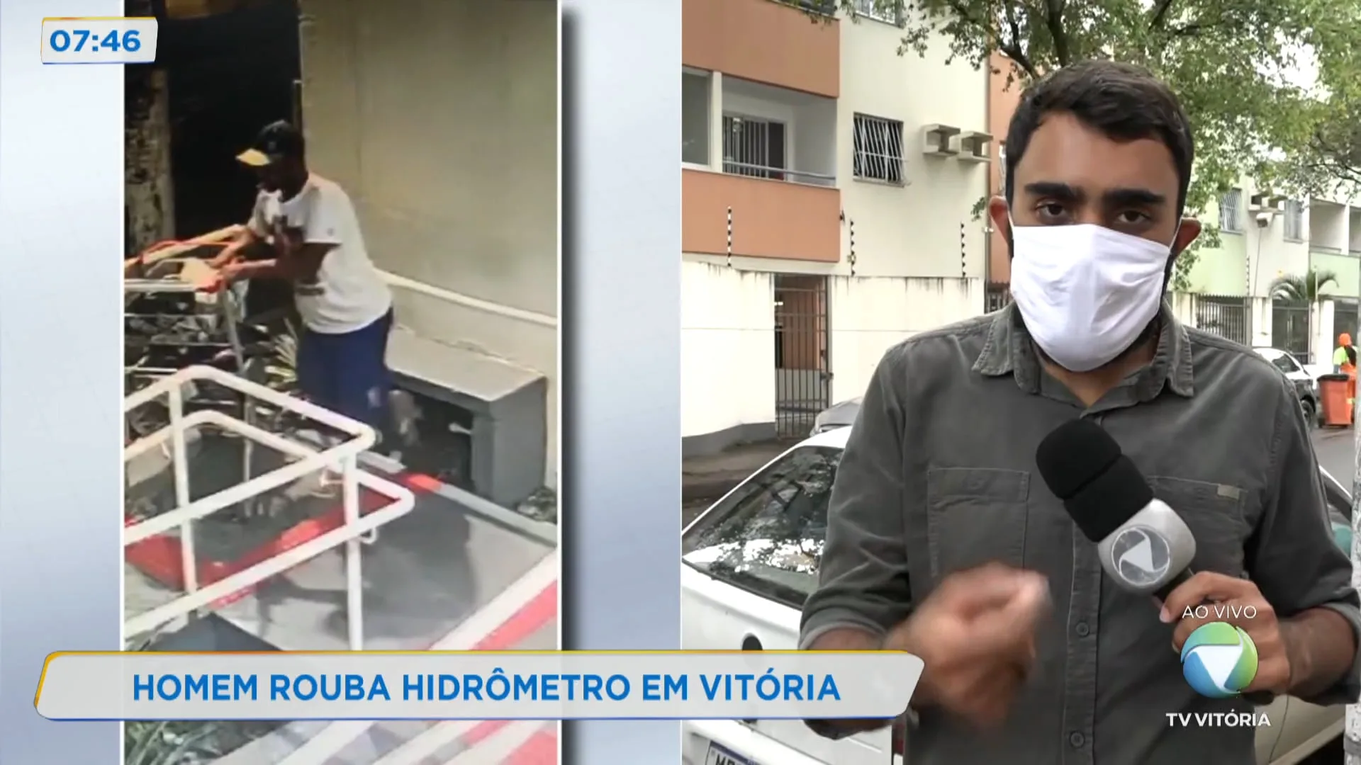 Homem furta hidrômetro em Jardim da Penha, Vitória