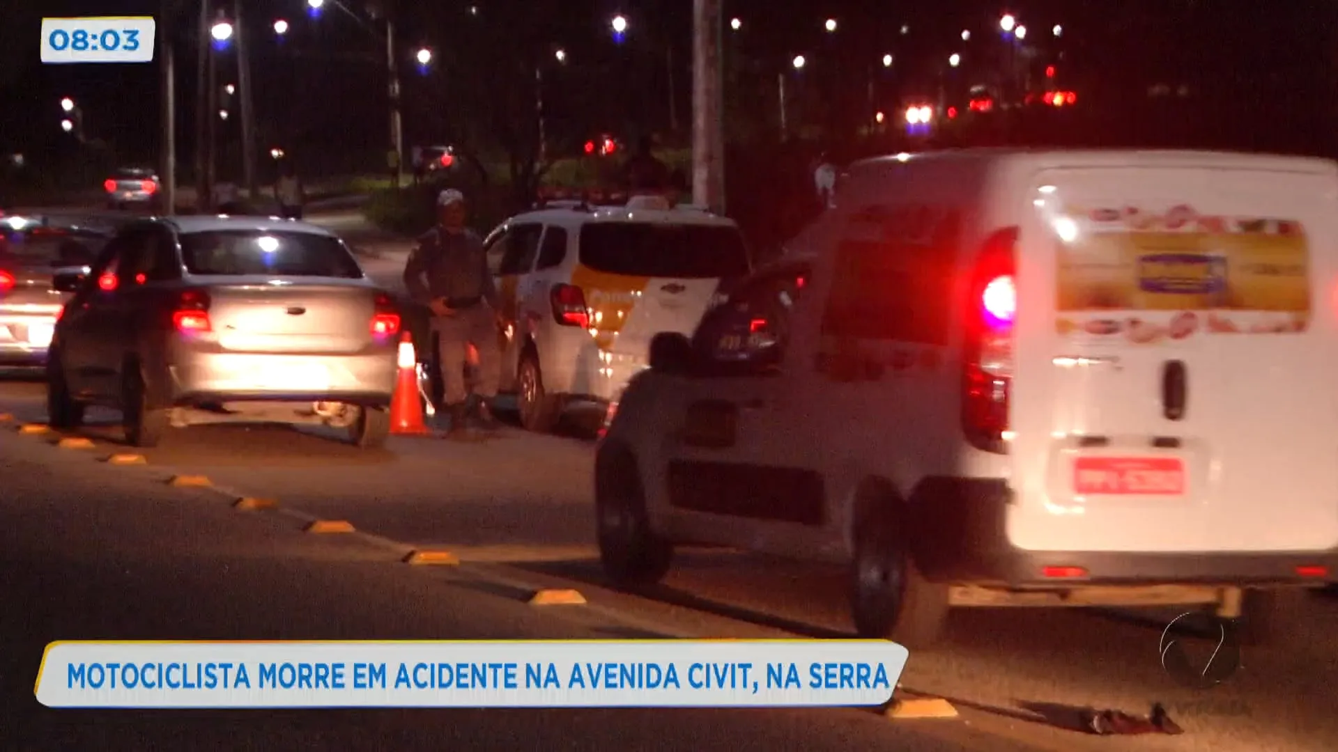 Motociclista morre em acidente na Avenida Civit, na Serra