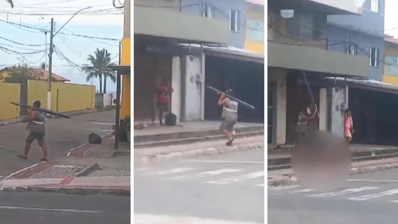 VÍDEO | Homem morre após ser agredido com pauladas na cabeça na Serra