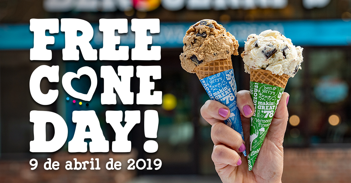 Free Cone Day: sorvetes Ben & Jerrys grátis no Shopping Praia da Costa